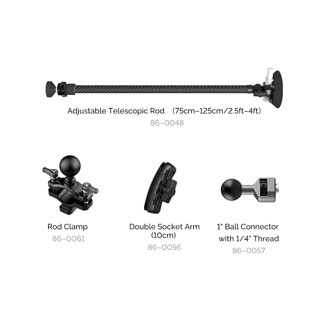 Adjustable Telescopic Rod (75-125cm/2.5ft-4ft)