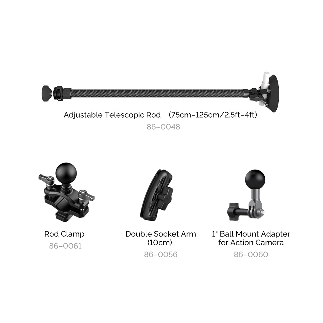 Adjustable Telescopic Rod (75-125cm/2.5ft-4ft)