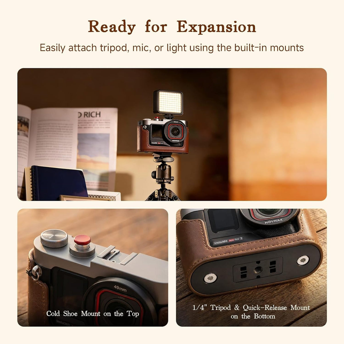 Vintage Cage for Insta360 Ace Pro2