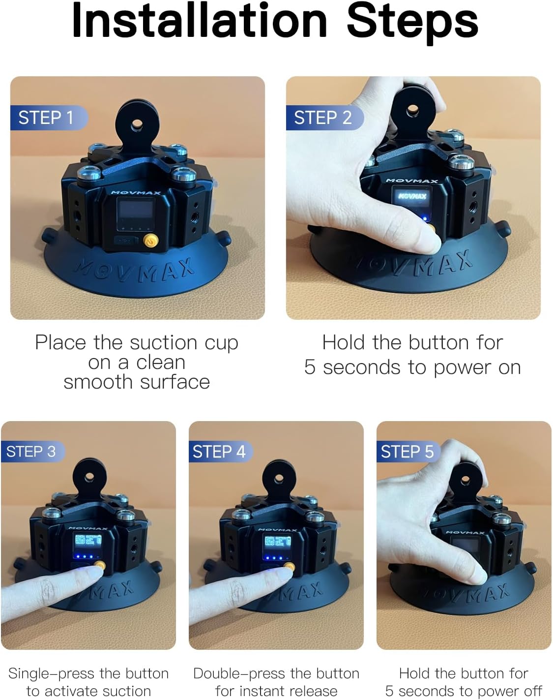 Blade Arm Solar Electronic Suction Cup Kit