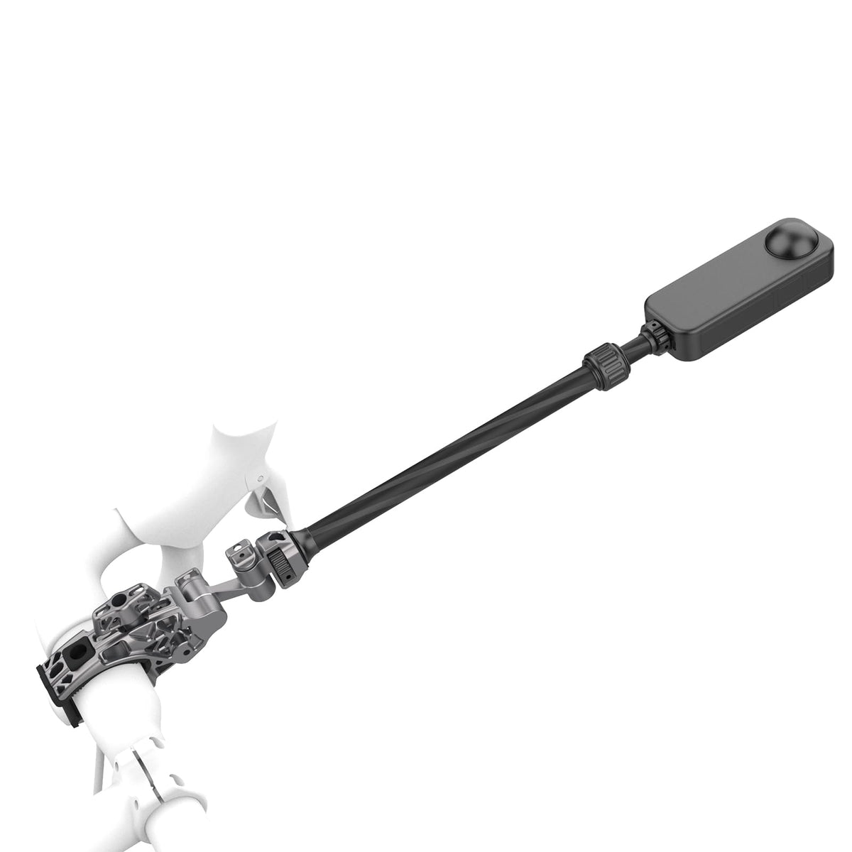 Flat Tube Universal C-Clamp+Adjustable Selfie Stick Kit