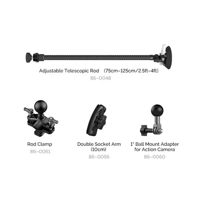 Adjustable Telescopic Rod (75-125cm/2.5ft-4ft)
