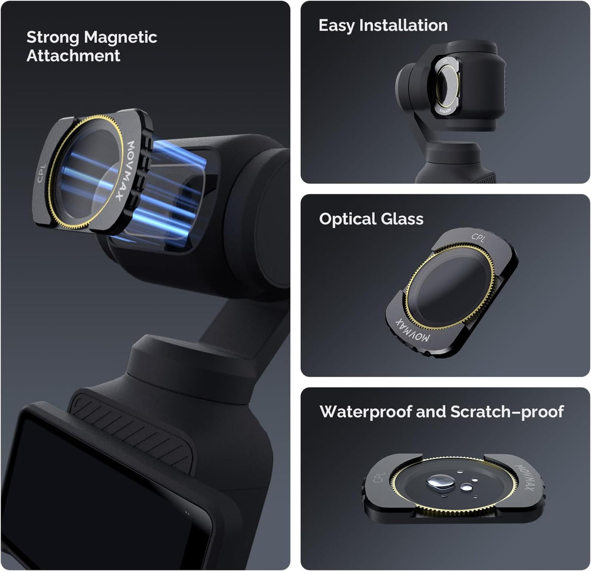 ND 16/64/256/CPL Filter Set For DJI Pocket 3