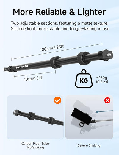 Adjustable Telescopic Rod for Insta 360(1m/3.3ft)