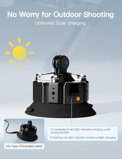 Blade Arm Solar Electronic Suction Cup Kit