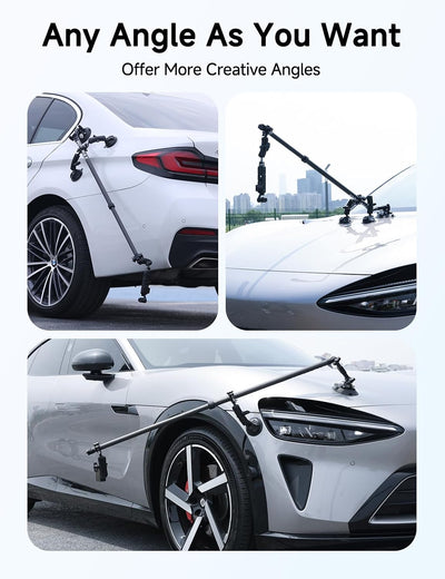 Adjustable Telescopic Rod for Car Mounting (86-136cm/2.8ft-4.4ft)