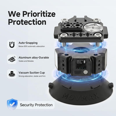 Solar Electronic Suction Cup with Multi-Interface Expansion Module