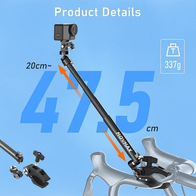 Adjustable Selfie Stick Kit Elite (Flat Tube)