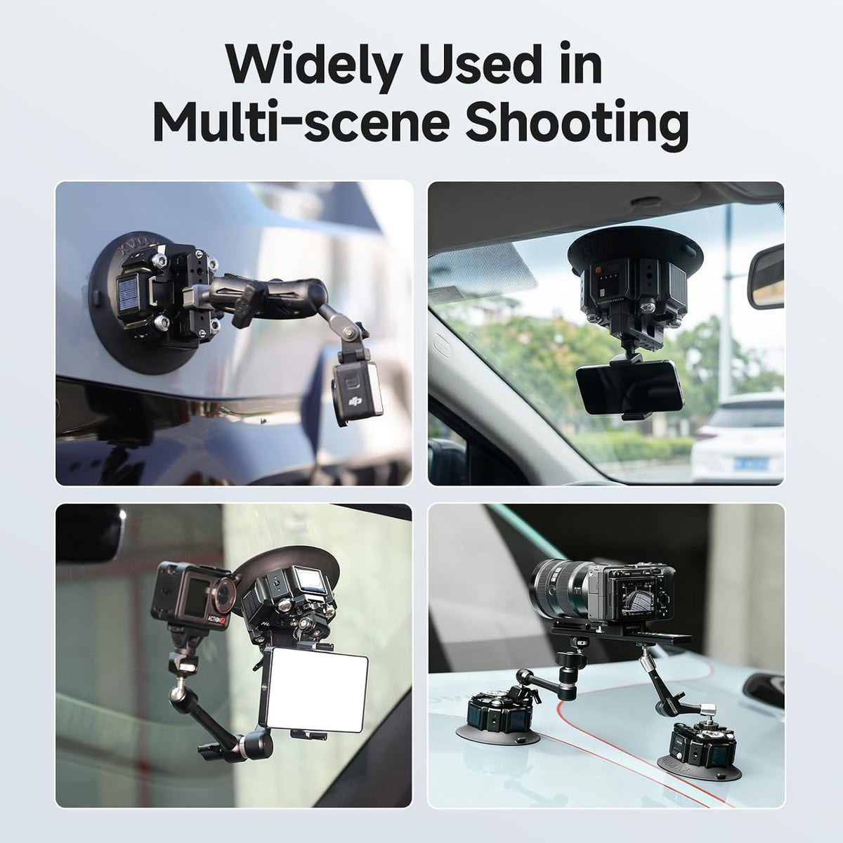 Solar Electronic Suction Cup with NATO Rail