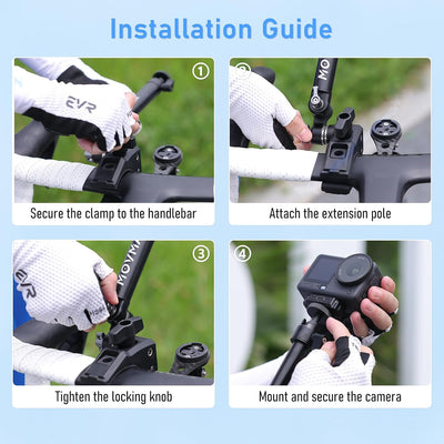 Adjustable Selfie Stick Kit Elite (Flat Tube)