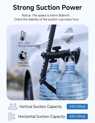 Adjustable Telescopic Rod for Car Mounting (86-136cm/2.8ft-4.4ft)