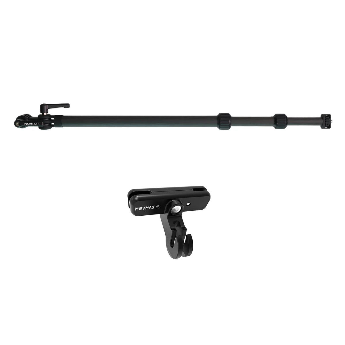 Selfie Stick w/ Rotatable Screw Swivel Mount Kit