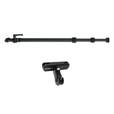 Selfie Stick w/ Rotatable Screw Swivel Mount Kit